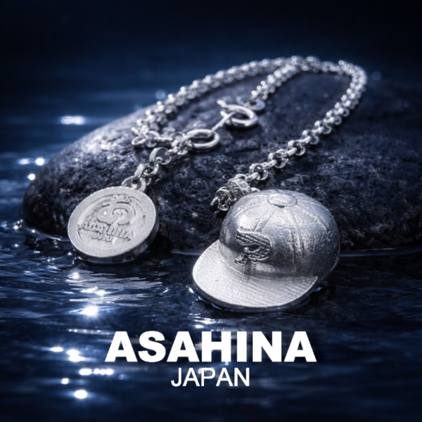 ASAHINA　カタカナロゴ　キャップ　ネックレス　SV925シルバー 【AN002-50】【AN002-60】