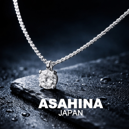 ASAHINA　８ｍｍ　モアサナイト　ネックレス　SV925シルバー 【AN004】