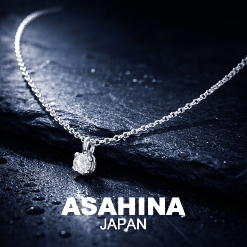 ASAHINA　５ｍｍ　モアサナイト　ネックレス　SV925シルバー 【AN003】